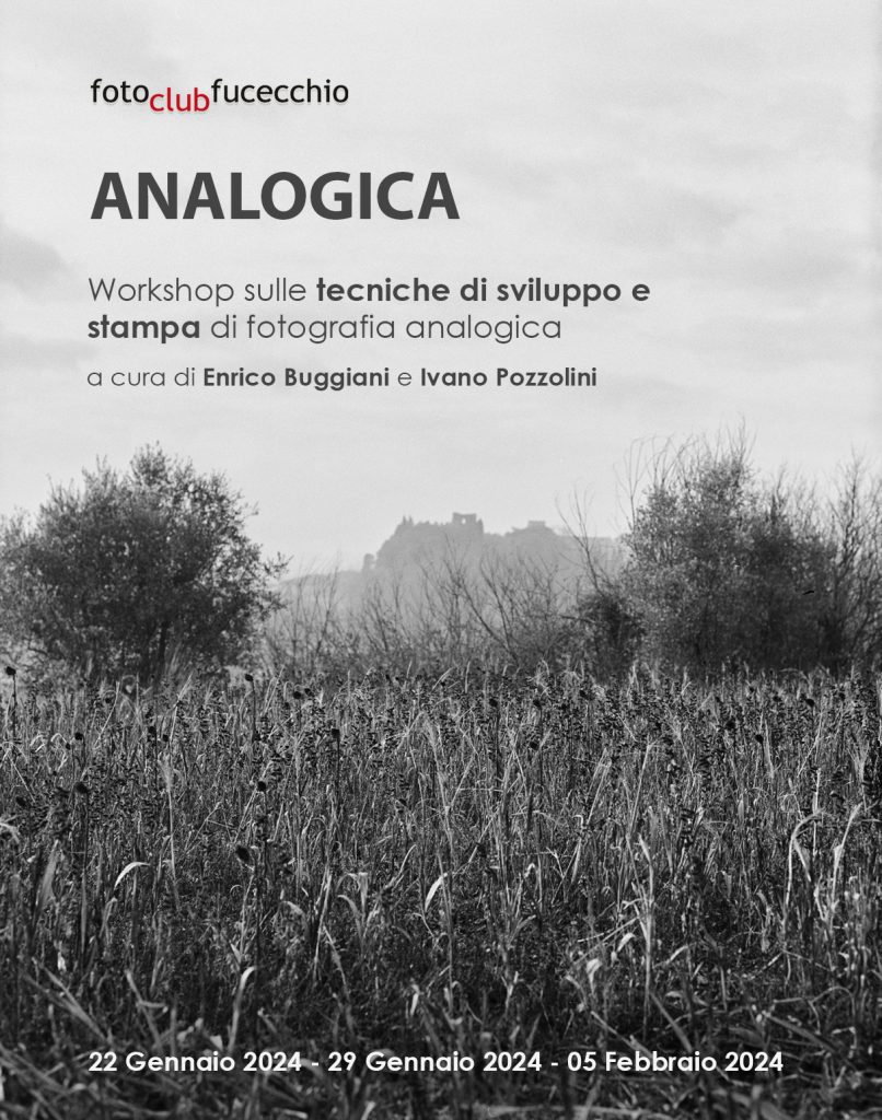 Workshop sulle tecniche di sviluppo e stampa di fotografia analogica